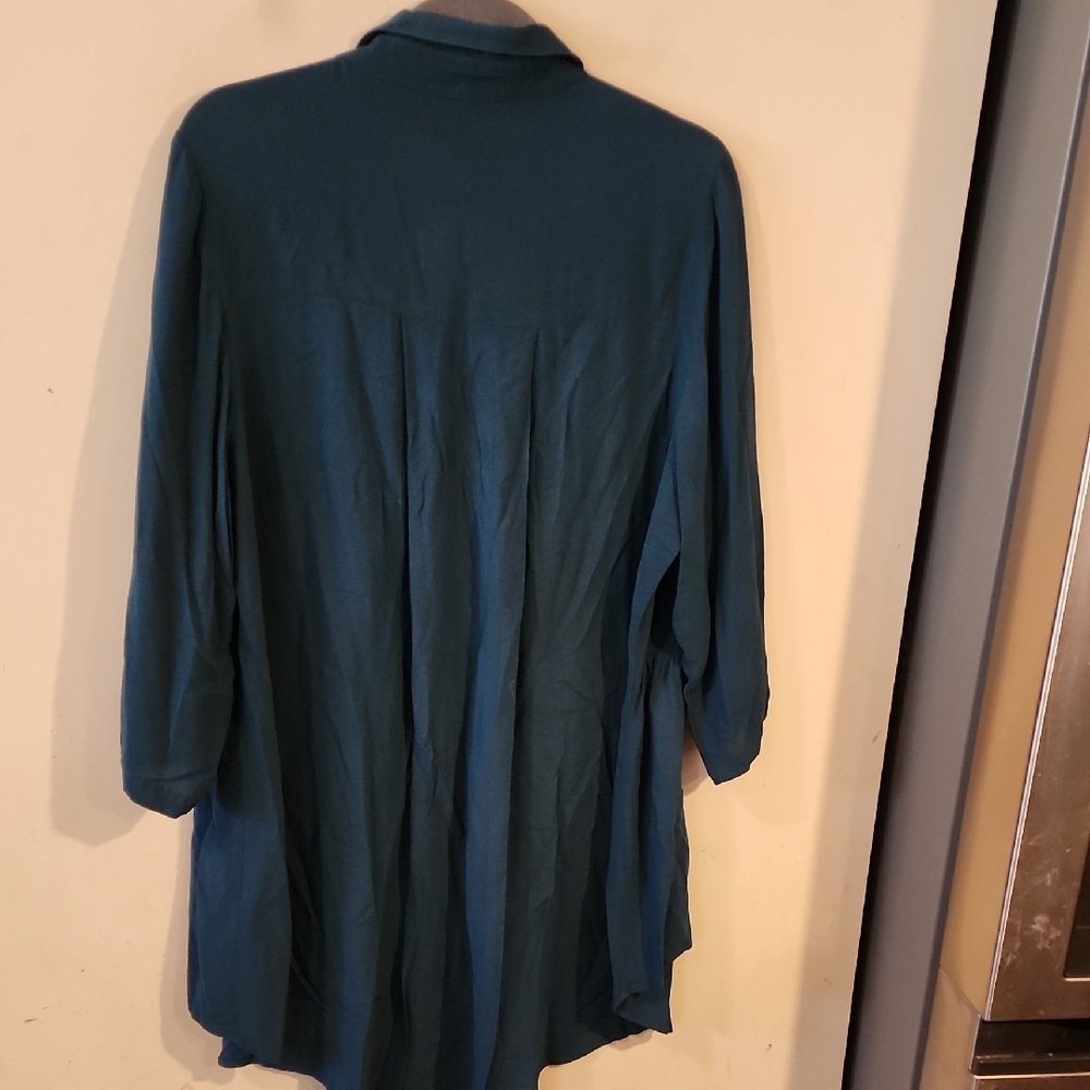 Chic Chic Size 20 Deep Teal Button-Down Women's S… - image 4